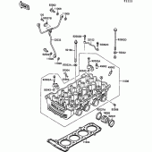 Схема вузла: Головка циліндра для Kawasaki ZG1000 1000GTR