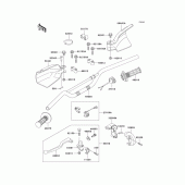 Схема вузла: Кермо & Пульт управління рульовим для Kawasaki KLX300R