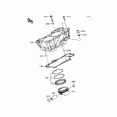Схема вузла: Циліндр & Поршень для Kawasaki EN650 Vulcan S ABS SE