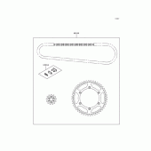 Схема вузла: Chain kit для Kawasaki KX250/ KX252 KX250