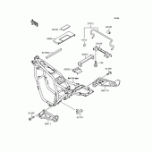 Схема вузла: Батарейний відсік для Kawasaki ZR400 ZRX
