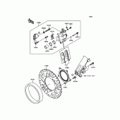 Схема узла: Передний тормоз для Kawasaki KLE300 Versys-X 300 ABS