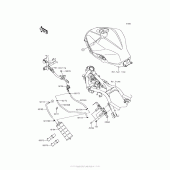 Схема вузла: Fuel Evaporative System (Ca) для Kawasaki EX300 Ninja 300