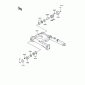 Схема вузла: Swing arm для Kawasaki ZG1000 1000GTR