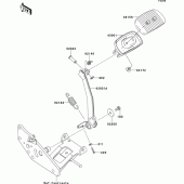 Схема узла: Лапка тормоза для Kawasaki VN1700 VN1700 Voyager ABS