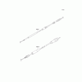 Схема узла: Тросики для Kawasaki KX125