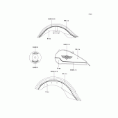 Схема вузла: Decals(white/gray)(vn1500-d1/d2) для Kawasaki VN1500 Vulcan 1500 Classic