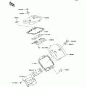Схема вузла: Клапанна кришка для Kawasaki VN800 Vulcan 800 Drifter