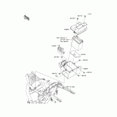 Схема вузла: Battery case для Kawasaki VN1700 Vulcan 1700 Vaquero