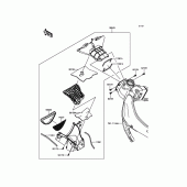 Схема вузла: Air Duct для Kawasaki ZX600 Ninja ZX-6R