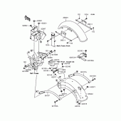 Схема узла: Крыло для Kawasaki BJ250 Estrella