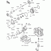 Схема узла: Масляный насос для Kawasaki ZX600 Ninja ZX-6R