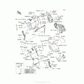 Схема вузла: Cowling (Center)(Caf-Ccf) для Kawasaki ZG1400 Concours 14 ABS