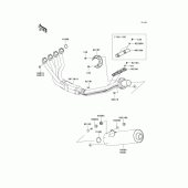 Схема вузла: Вихлопна система для Kawasaki ZX1200 Ninja ZX-12R