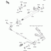 Схема вузла: Перемикач передач для Kawasaki ZX636 Ninja ZX-6R