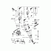 Схема узла: Замок зажигания для Kawasaki ZX600 Ninja ZX-6R