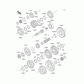 Схема узла: Трансмиссия для Kawasaki ZX600 Ninja ZX-6