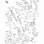 Схема вузла: Cowling lowers(1/2) для Kawasaki ZG1000 1000GTR