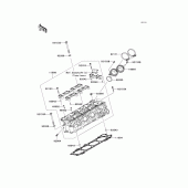 Схема вузла: Головка циліндра для Kawasaki ZX1400 Ninja ZX-14