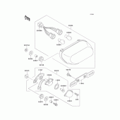 Схема вузла: Taillight(s) для Kawasaki ZX1100 Ninja ZX-11
