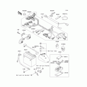 Схема вузла: Електроустаткування для Kawasaki VN1500 Vulcan 1500 Nomad Fi