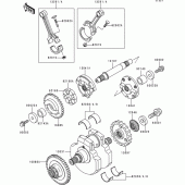 Схема вузла: Колінчастий вал для Kawasaki VN1500 VN1500 Classic Tourer