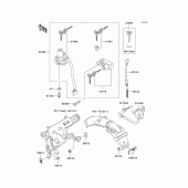 Схема узла: Замок зажигания для Kawasaki KL250 KL250 Super Sherpa