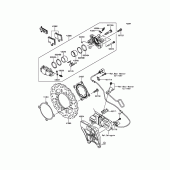 Схема узла: Задний тормоз для Kawasaki ZX1400 ZZR1400 ABS