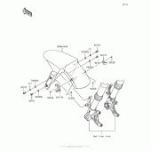 Схема вузла: Front Fender(S) для Kawasaki ZX636 Ninja ZX-6R KRT Edition