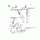 Схема вузла: Рокер & Клапан для Kawasaki VN400 Vulcan Drifter