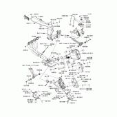 Схема вузла: Вихлопна система (1/2) для Kawasaki ZR1000 Z1000