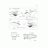Схема вузла: Decals(a8f) для Kawasaki KLX450 KLX450R