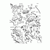 Схема вузла: Cowling(1/2) для Kawasaki ZG1200 Voyager XII