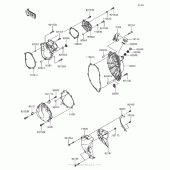 Схема вузла: Engine Cover(S) для Kawasaki ZX636 Ninja ZX-6R KRT Edition