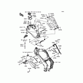Схема вузла: Паливний бак для Kawasaki ZR1000 Z1000 ABS