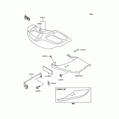Схема вузла: Сидіння для Kawasaki ZR1100 Zephyr 1100RS
