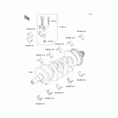 Схема узла: Коленчатый вал для Kawasaki ZX636 Ninja ZX-6R