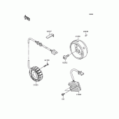 Схема вузла: Генератор для Kawasaki BJ250 Estrella Custom
