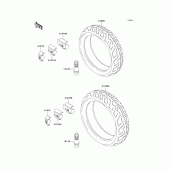 Схема узла: Шины для Kawasaki ZR750 ZR-7