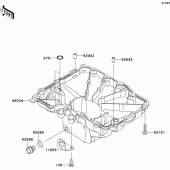 Схема узла: Oil pan для Kawasaki ZR1000 Z1000 ABS