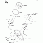 Схема вузла: Meter(s) для Kawasaki VN1500 VN1500 Drifter
