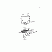 Схема вузла: Наклейки для Kawasaki KX85 KX85-II