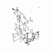 Схема вузла: Кріплення для Kawasaki KLX250 D-Tracker X