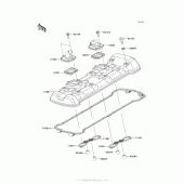 Схема узла: Клапанная крышка для Kawasaki ZX1000 Ninja 1000 ABS