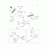 Схема вузла: Кермо & Пульт управління кермовим для Kawasaki ZX900 Ninja ZX-9R