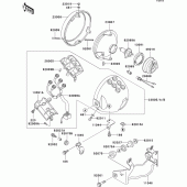 Схема вузла: Headlight(s) для Kawasaki EL250 Eliminator 252