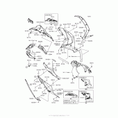 Схема узла: Нижний обтекатель для Kawasaki ZX1000 Ninja ZX-10R