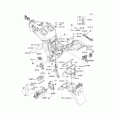 Схема узла: Батарейный отсек для Kawasaki ZX1200 Ninja ZX-12R