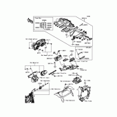 Схема вузла: Електроустаткування для Kawasaki ZX600 Ninja ZX-6R