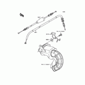 Схема вузла: Кабелі для Kawasaki BR125 Z125 Pro